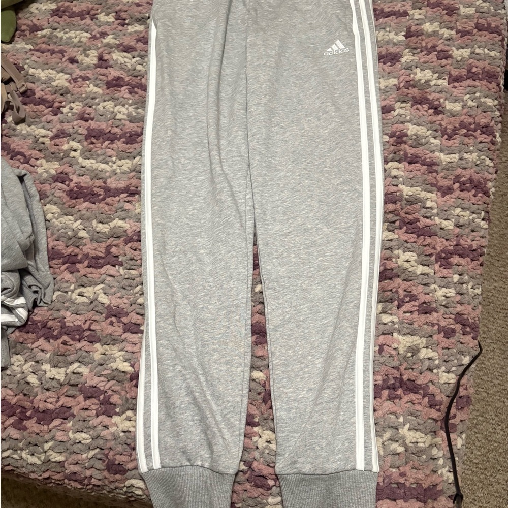 Adidas Heather Gray Women's Joggers